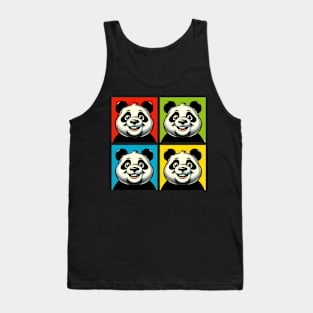 Pop Cheerful Panda - Funny Panda Art Tank Top